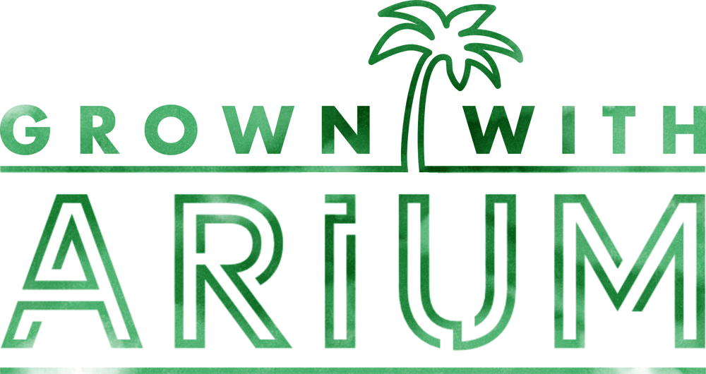 Grown With Arium Logo: Green!